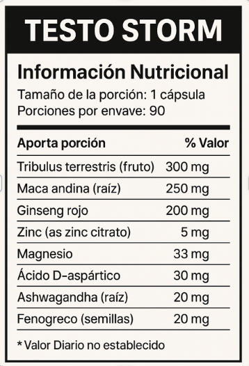 TestoStorm 90 caps - 1000mg