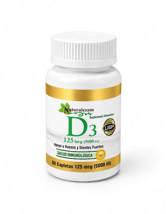 Vitamina D3  60 caps (125 mcg / 5000 UI)