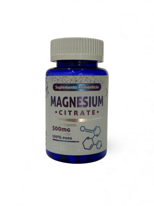 Citrato de Magnesio - 60 caps 500 mg