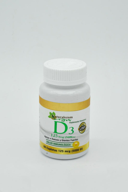 Vitamina D3  60 caps (125 mcg / 5000 UI)
